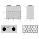 Caisson distribution direct D160/180 Sky300/Exc300-400-2x(8xø90) 