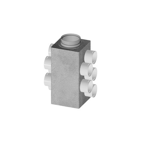 Caisson de distribution d'air Easy Renov Eco S AE34C ø125/160-10xø75