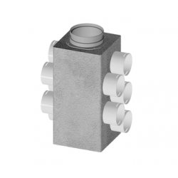 Caisson de distribution d'air Easy Renov Eco S AE34C ø160/180-10xø75