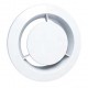 Bouche extraction plastique BC 80 avec joint, montage plafond/mural