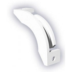 Renvoi d'angle pour bouche cuisine à cordon en plafond