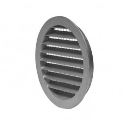 Grille extérieure circulaire pare-pluie Alu D160